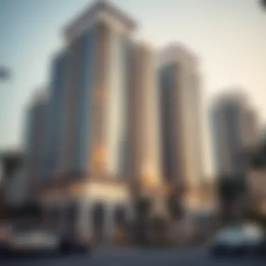 Luxurious apartment buildings in Khalidiya reflecting the real estate market