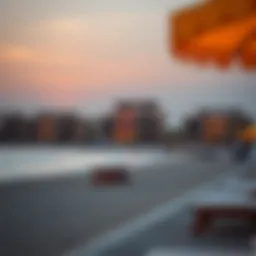 A stunning view of La Mer Meraas beachfront showcasing the vibrant atmosphere