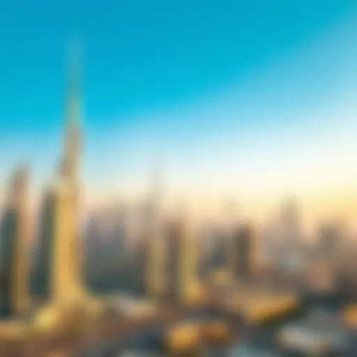 Dubai Skyline: A Testament to Modern Real Estate A skyline view of Dubai featuring iconic real estate developments