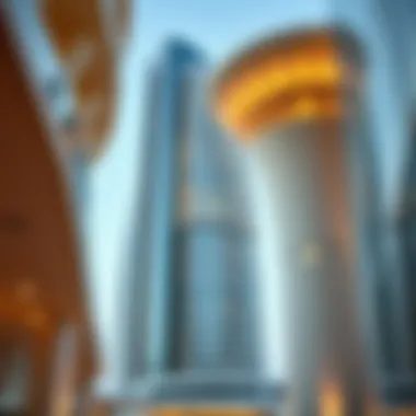 Close-up of innovative architectural details in Marina City