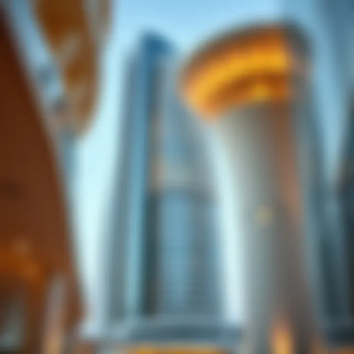 Close-up of innovative architectural details in Marina City