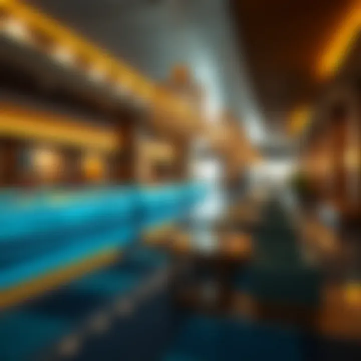 Vibrant community spaces in Marina City designed for leisure