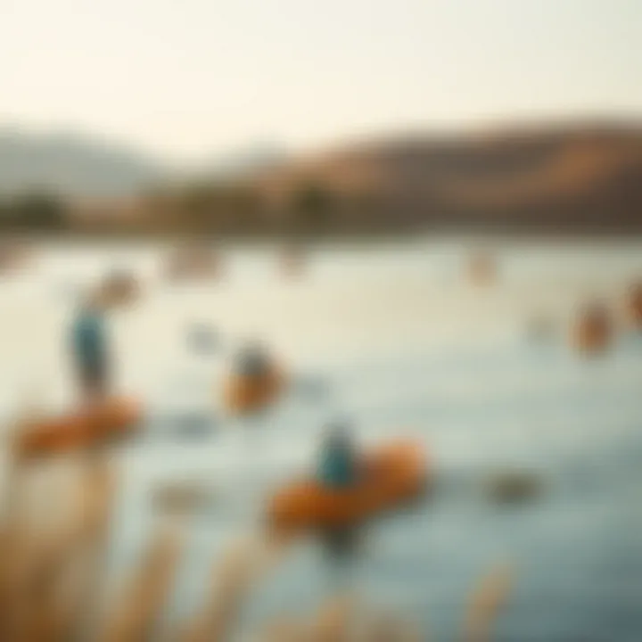 Visitors enjoying recreational activities at Mubazzarah Lake