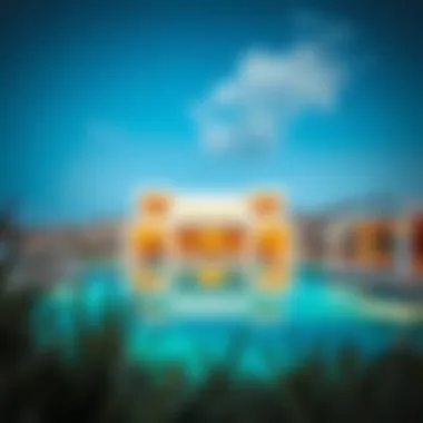 Exquisite architectural design of the villas