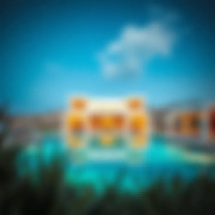 Exquisite architectural design of the villas