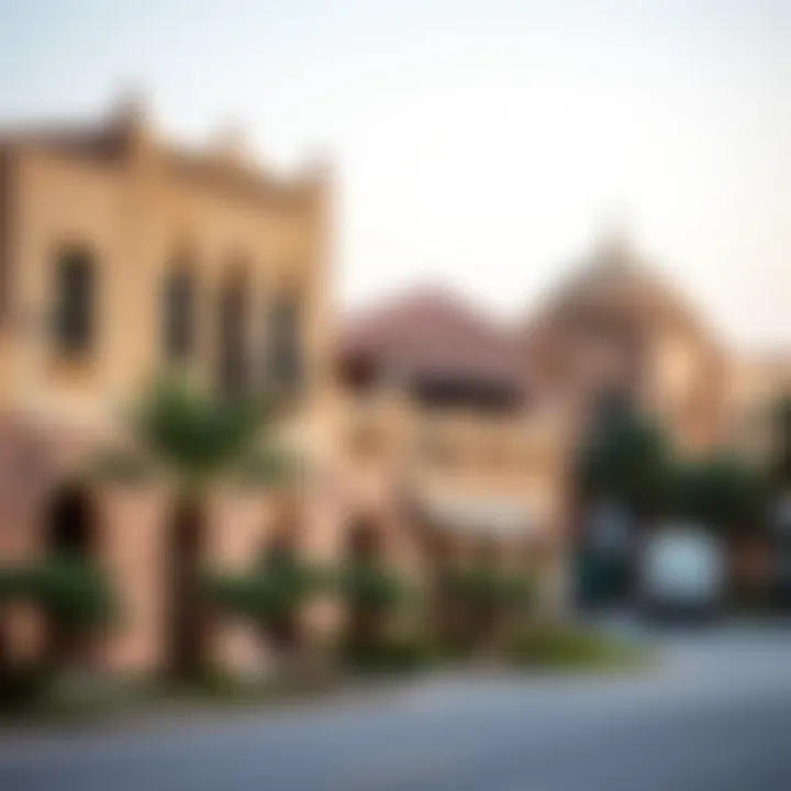 Cultural landmarks in Al Seef, illustrating the area's heritage