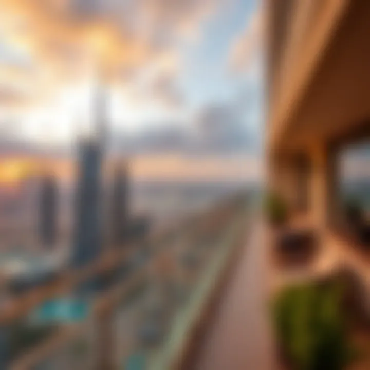 Breathtaking Sunset from Churchill Tower Beautiful sunset view from the terrace of Churchill Tower