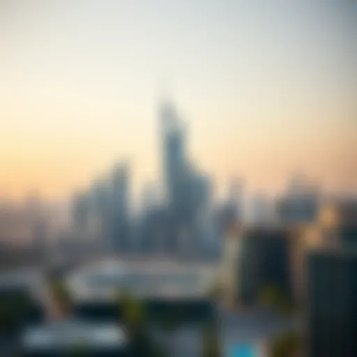 Stunning skyline view of Crown Residence Tecom