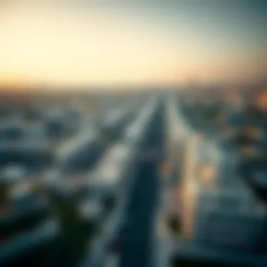 Aerial view of a thriving neighborhood in Dubai