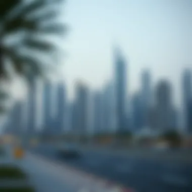 UAE skyline symbolizing residency