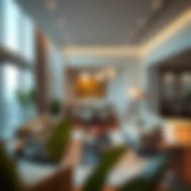 Luxury Living in Dubai Stylish apartment interior in Dubai showcasing luxury living