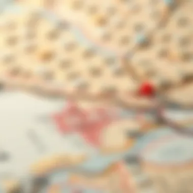 Detailed map highlighting land numbers in Dubai