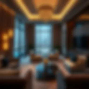 Luxurious apartment interior showcasing modern design