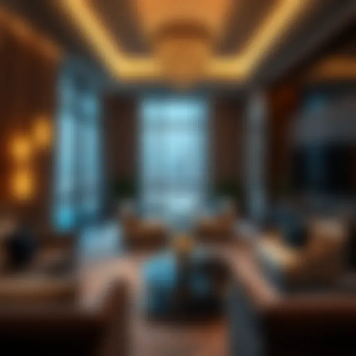 Luxurious apartment interior showcasing modern design