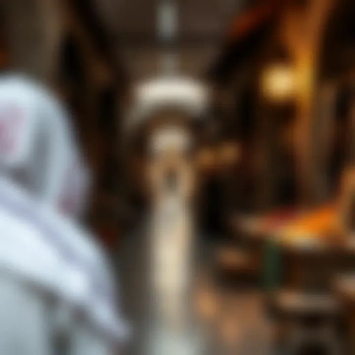 Traditional market scene reflecting the rich culture of the UAE.