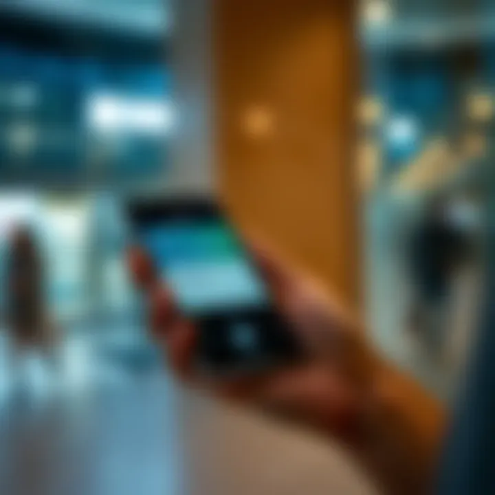 Utilizing Technology to Report the Loss Efficiently A close-up of a smartphone displaying a reporting app