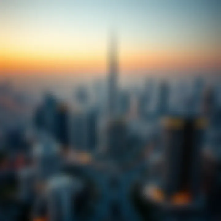 A skyline view of Dubai showcasing real estate developments