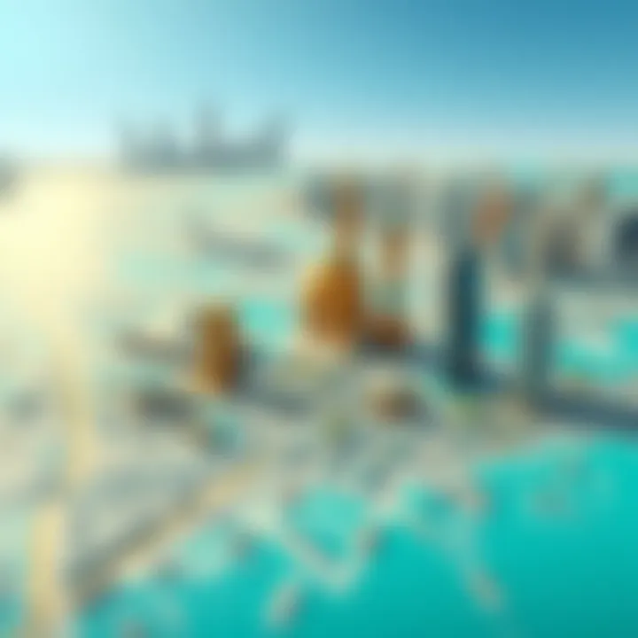 Cultural Landmarks of South Dubai Cultural landmarks in South Dubai showcased on a map