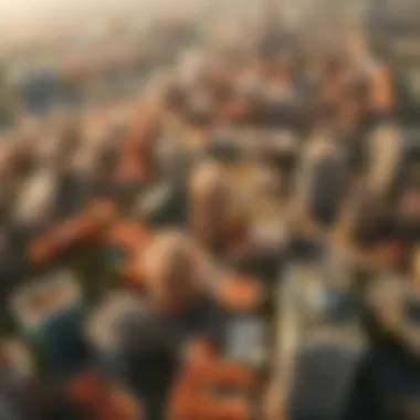 Emerging Neighborhoods in Dubai Aerial view of emerging neighborhoods in Dubai