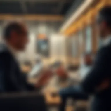 Investment Insights in Dubai A real estate agent discussing investment opportunities with clients