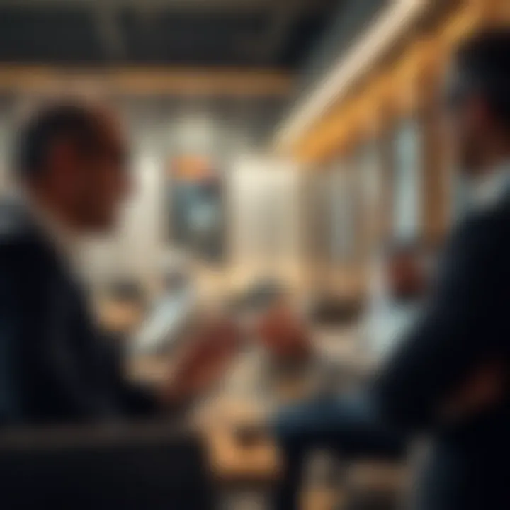 Investment Insights in Dubai A real estate agent discussing investment opportunities with clients