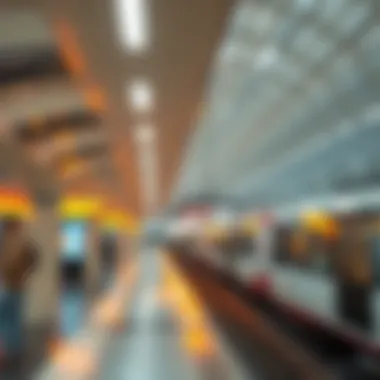 Map highlighting metro stations in Bur Dubai