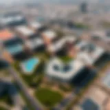 Aerial view of NMC Dubai Investment Park showcasing its expansive layout