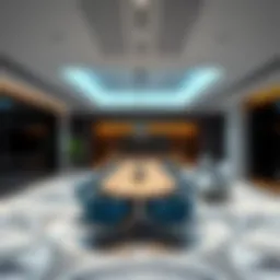 Contemporary office interior showcasing innovative design