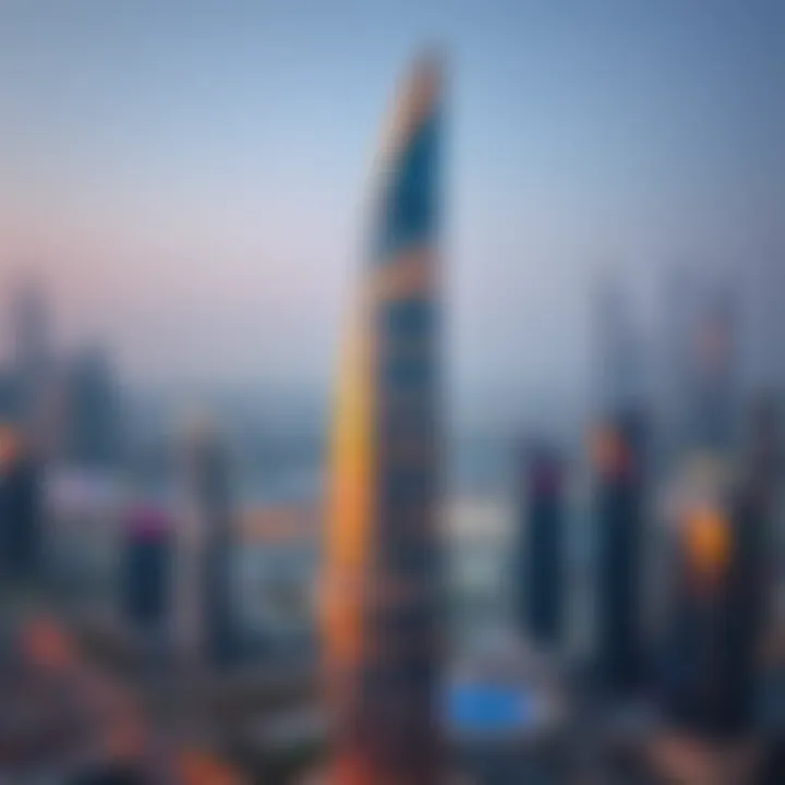 One Zabeel Tower: A Landmark in Dubai's Skyline Stunning view of One Zabeel Tower against the Dubai skyline