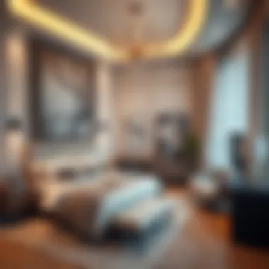 Stylish Bedroom Decor Elegant bedroom interior featuring stylish decor and furniture