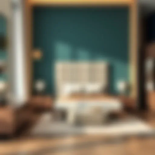 Modern bedroom furniture set showcasing contemporary design