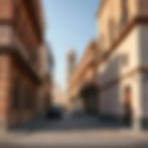 Historic buildings in Deira illustrating urban development