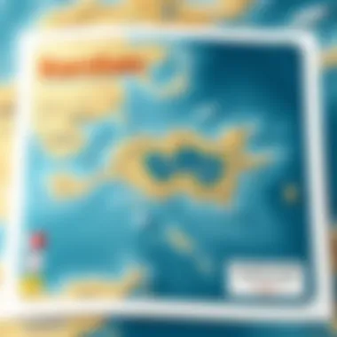 Map highlighting Ramhan Island's strategic location in the Gulf region