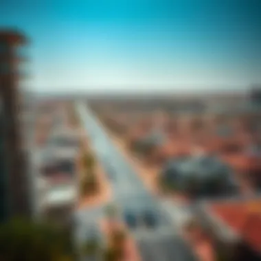 Emerging Neighborhoods: New Frontiers in Dubai's Real Estate An aerial view of emerging neighborhoods in Dubai highlighting new developments