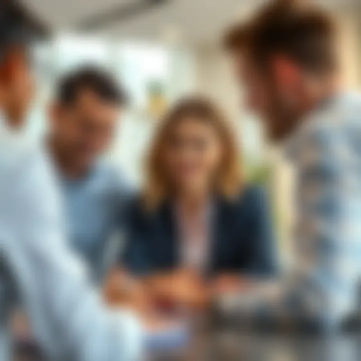 Real estate professionals engaged in learning