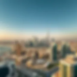 Scenic view of Dubai skyline showcasing modern architecture