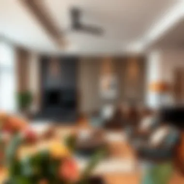 Modern apartment interior showcasing stylish furnishings and decor