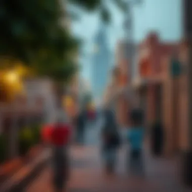 Vibrant community life in a Dubai neighborhood