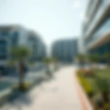 Modern architecture in Dubai's urban residential locales