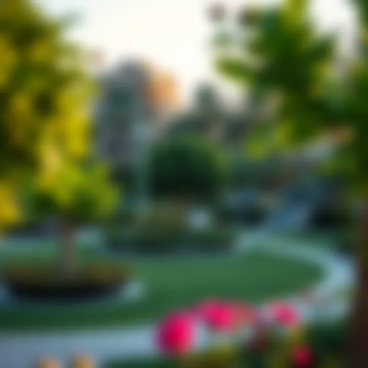 Green parks and leisure spaces in Dubai neighborhoods