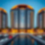 Stunning exterior view of the Salon Sky View Tower Marina