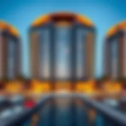 Stunning exterior view of the Salon Sky View Tower Marina