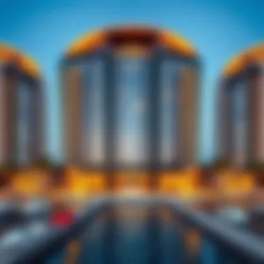 Architectural Marvel of the Salon Sky View Tower Marina Stunning exterior view of the Salon Sky View Tower Marina