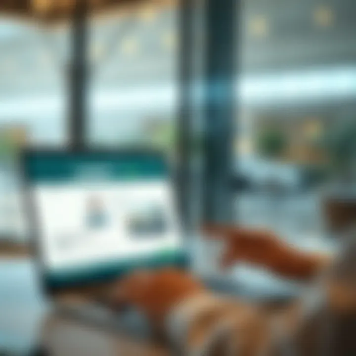 Accessing Official Visa Information Online A person browsing the official UAE government website