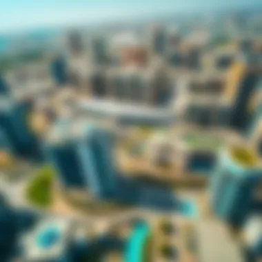 Aerial view of Studio City Dubai showcasing modern architecture.