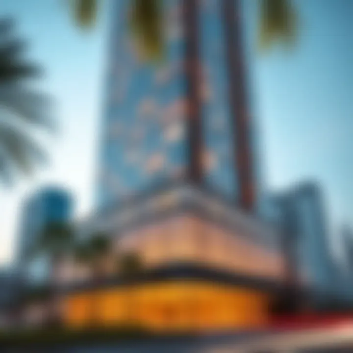 Architectural Design of Tamani Arts Offices Tower Exterior view of Tamani Arts Offices Tower showcasing architectural design