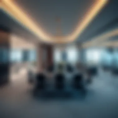 Modern Office Interiors in Tamani Arts Offices Tower Modern office interiors highlighting tenant spaces