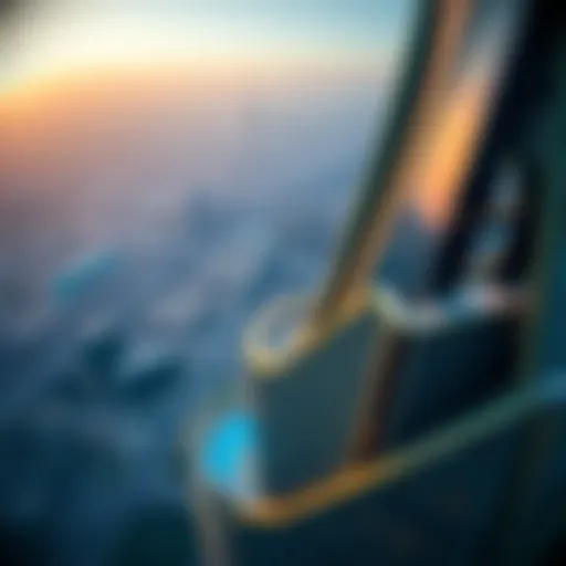 Aerial view of The Palladium Tower showcasing its unique architectural design