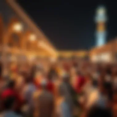 Community Gathering during Ramadan Community gathering during Ramadan for prayers and reflections