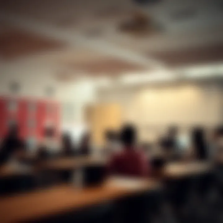 Engaging Learning Spaces for Student Collaboration A classroom filled with students engaged in a collaborative learning environment